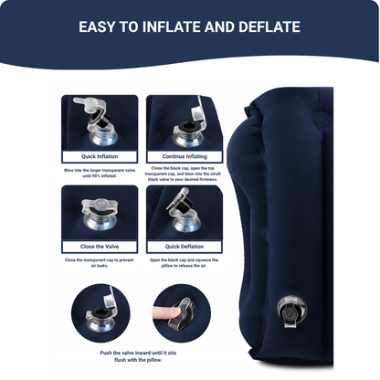 Inflatable Travel Pillow for Comfortable Rest